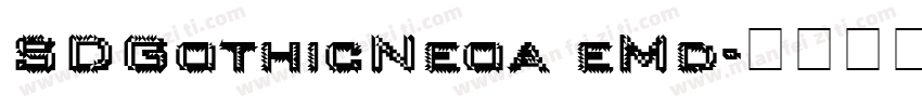 SDGothicNeoa eMd字体转换